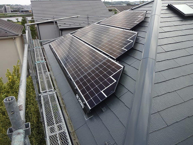 東京都調布市の長州産業製CS-223B81S ×13、CS-109B81S ×1、CS-109B81R ×6、CS-109B81L ×4の施工写真