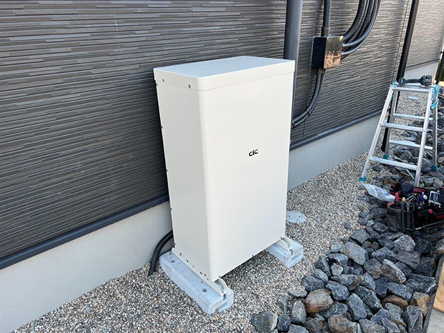 愛知県東海市の 長州産業製CB-LKT70Aの蓄電池施工写真