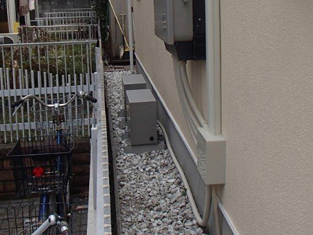 埼玉県新座市の ニチコン製ESS-T3X1の蓄電池施工写真