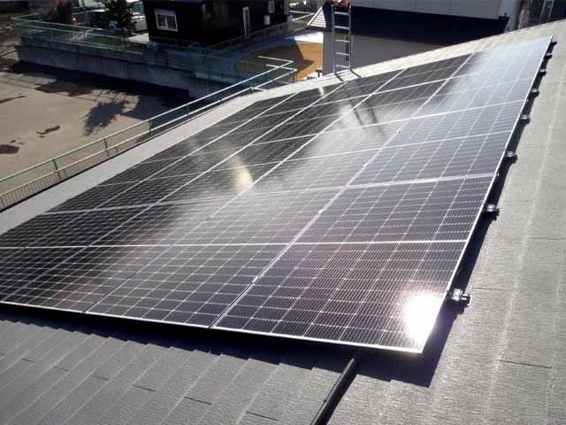 栃木県栃木市のカナディアンソーラー製CS6R-410MS ×20の太陽光発電施工写真