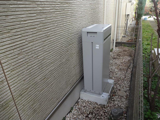 東京都小平市の 長州産業製CB-LMP164Aの蓄電池施工写真