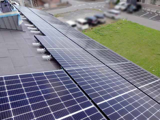 千葉県千葉市の長州産業製CS-340B81 ×11、CS-223B81 ×3の太陽光発電施工写真