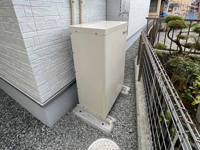 静岡県静岡市の 田淵電機製EOF-LB70-TKの蓄電池施工写真