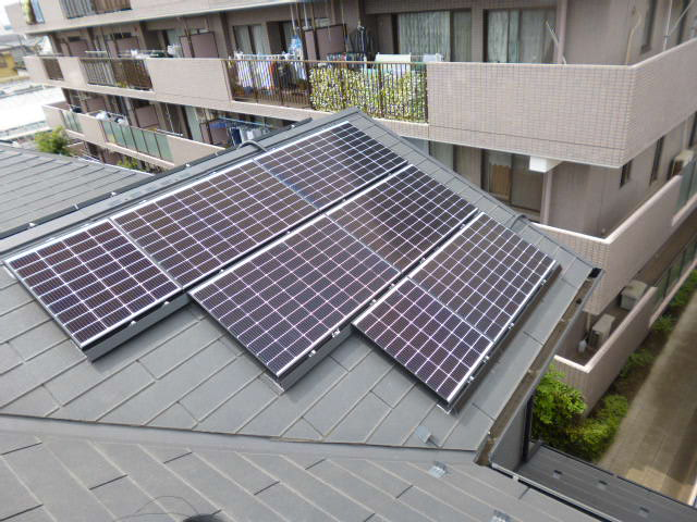埼玉県所沢市の長州産業製CS-223B81S ×26、CS-109B81S ×5の太陽光発電施工写真3