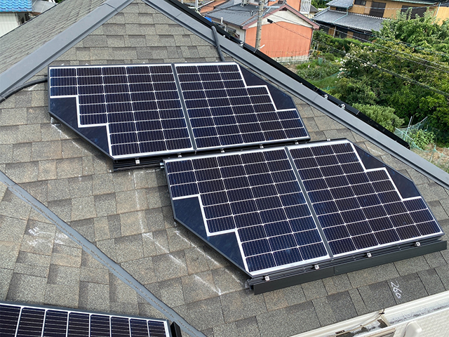 愛知県海部郡の長州産業製CS-223B81S ×10、CS-109B81S ×2、CS-109B81R ×4の施工写真