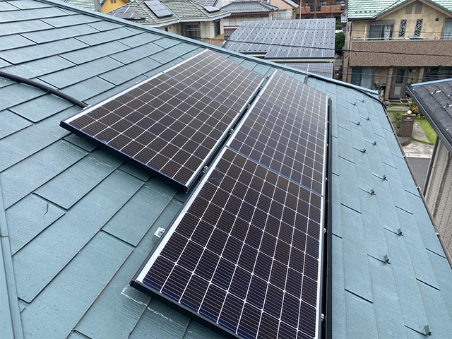 岐阜県安八郡の長州産業製CS-223B81S ×19の施工写真