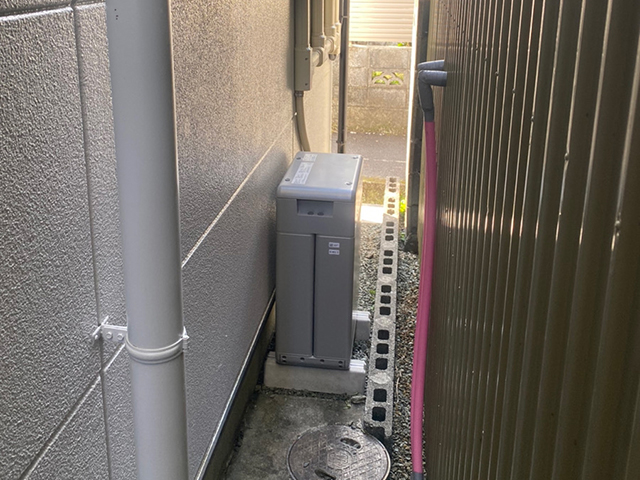 静岡県静岡市の 長州産業製CB-LMP98Aの蓄電池施工写真