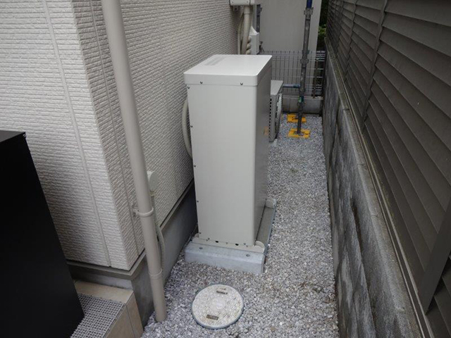 東京都西東京市の 長州産業製CB-LKT70Aの蓄電池施工写真