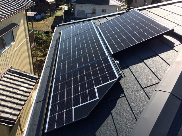 埼玉県春日部市の長州産業製CS-223B81S ×14、CS-109B81L ×1、 CS-109B81R ×3の施工写真