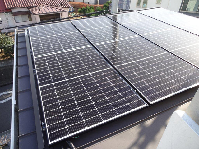 東京都町田市の長州産業製CS-340B81 ×10、CS-223B81 ×3の太陽光発電施工写真3