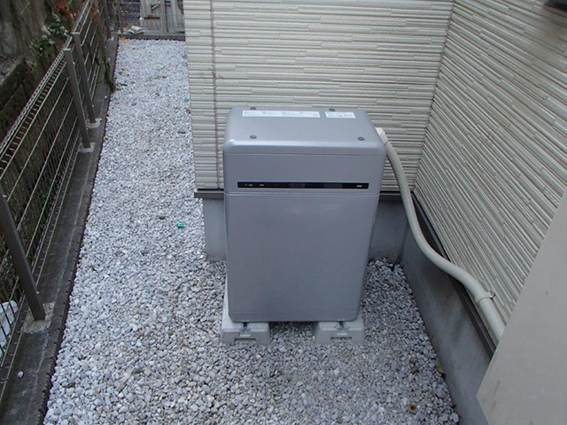 神奈川県座間市の 長州産業製CB-LMP98Aの蓄電池施工写真