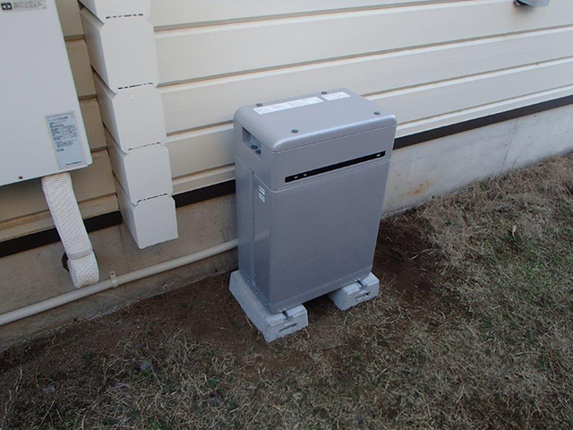 千葉県印西市の 長州産業製CB-LMP98Aの蓄電池施工写真