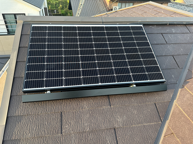 愛知県稲沢市の長州産業製CS-223B81S ×20、CS-109B81S ×3の太陽光発電施工写真3