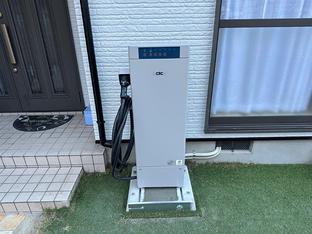 和歌山県岩出市の長州産業製VCP601 のV2H施工写真