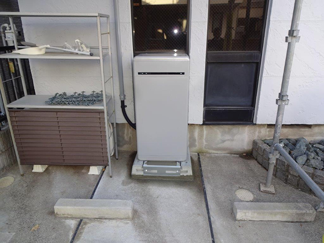 東京都練馬区の 長州産業製CB-LMP164Aの蓄電池施工写真