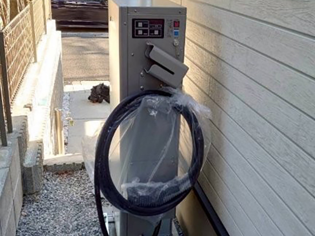 東京都町田市の長府工産製ES-T3V1 のV2H施工写真