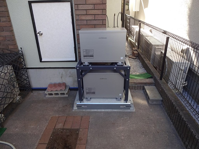 東京都武蔵野市の ニチコン製ES-CSM、ES-CSXの蓄電池施工写真