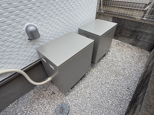 東京都小平市の ニチコン製ES-DYL ×2の蓄電池施工写真